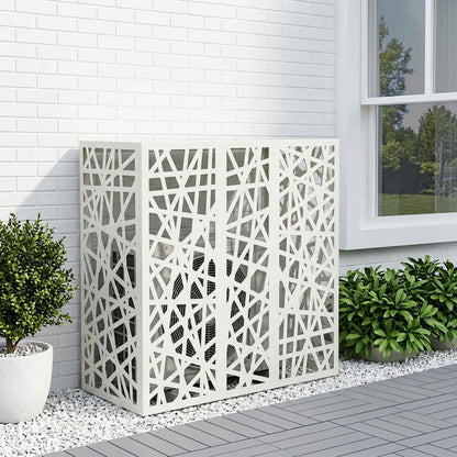 Air Conditioner Cover White 110 x 50 x 105 cm Steel