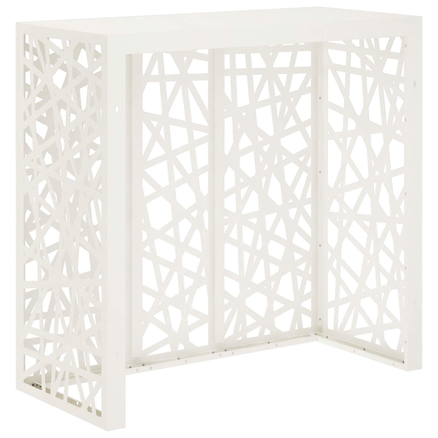 Air Conditioner Cover White 110 x 50 x 105 cm Steel