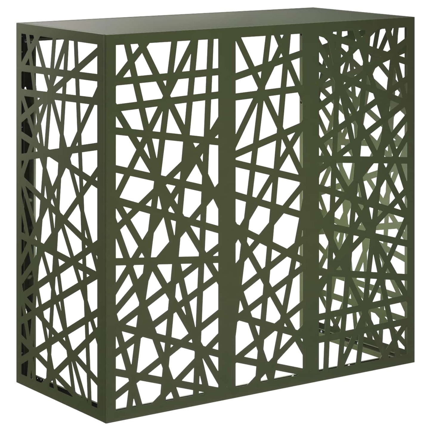 Air Conditioner Cover Olive Green 110 x 50 x 105 cm Steel