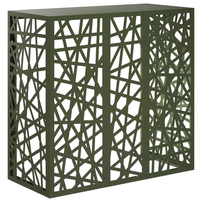 Air Conditioner Cover Olive Green 110 x 50 x 105 cm Steel