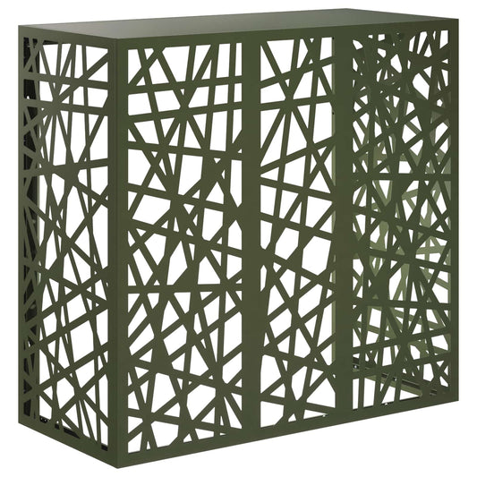 Air Conditioner Cover Olive Green 110 x 50 x 105 cm Steel