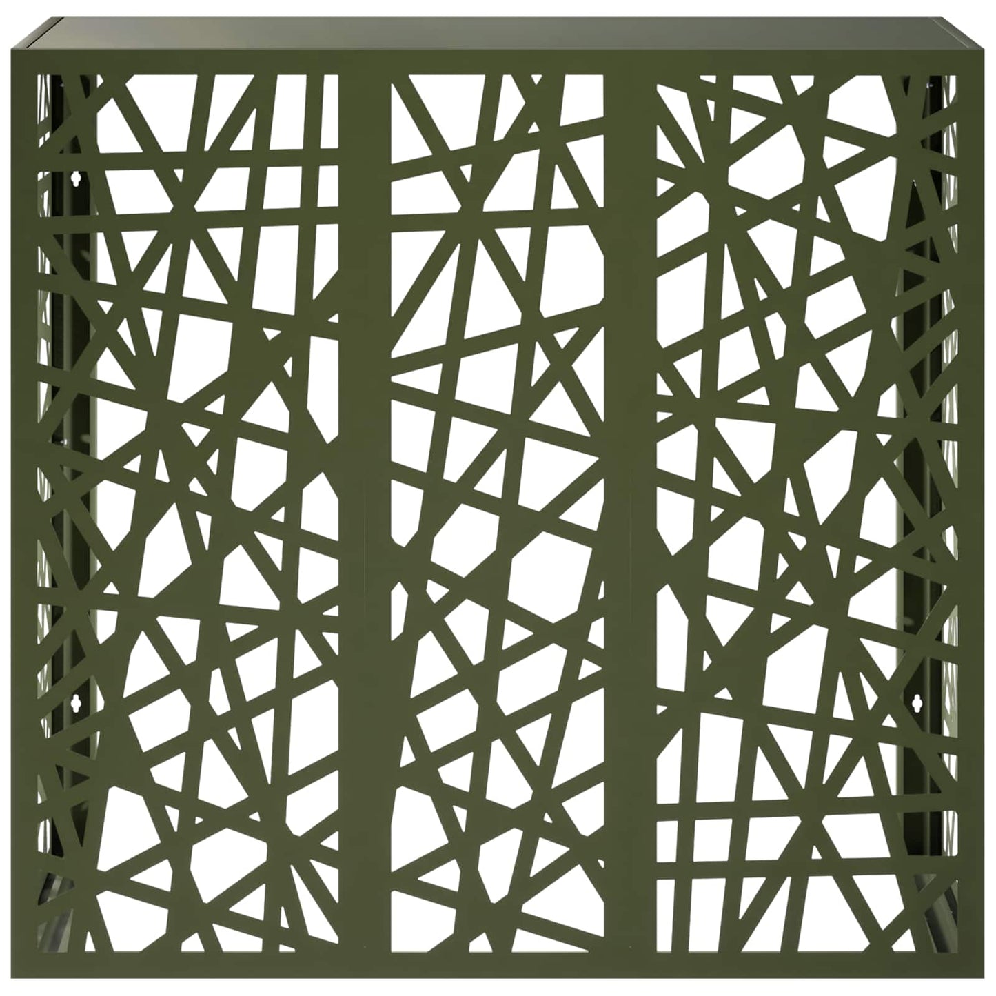 Air Conditioner Cover Olive Green 110 x 50 x 105 cm Steel