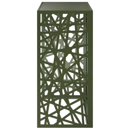 Air Conditioner Cover Olive Green 110 x 50 x 105 cm Steel