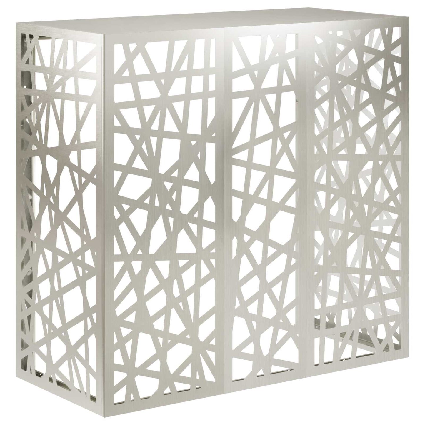 Air Conditioner Cover Silver 110 x 50 x 105 cm Stainless Steel