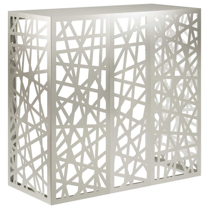 Air Conditioner Cover Silver 110 x 50 x 105 cm Stainless Steel