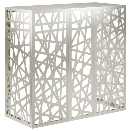 Air Conditioner Cover Silver 110 x 50 x 105 cm Stainless Steel