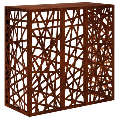 Air Conditioner Cover Rusty 110 x 50 x 105 cm Weathering Steel