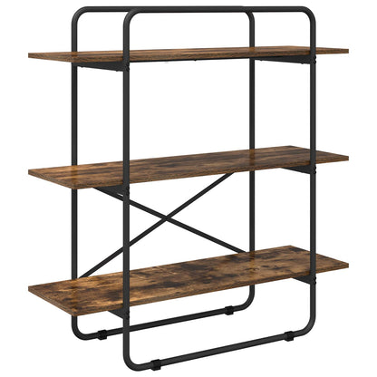 Bookshelf 3-Tier 100 x 35 x 105 cm PB Smoked Oak