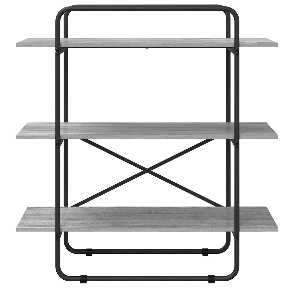Bookshelf 3-Tier 100 x 35 x 105 cm PB Grey Sonoma