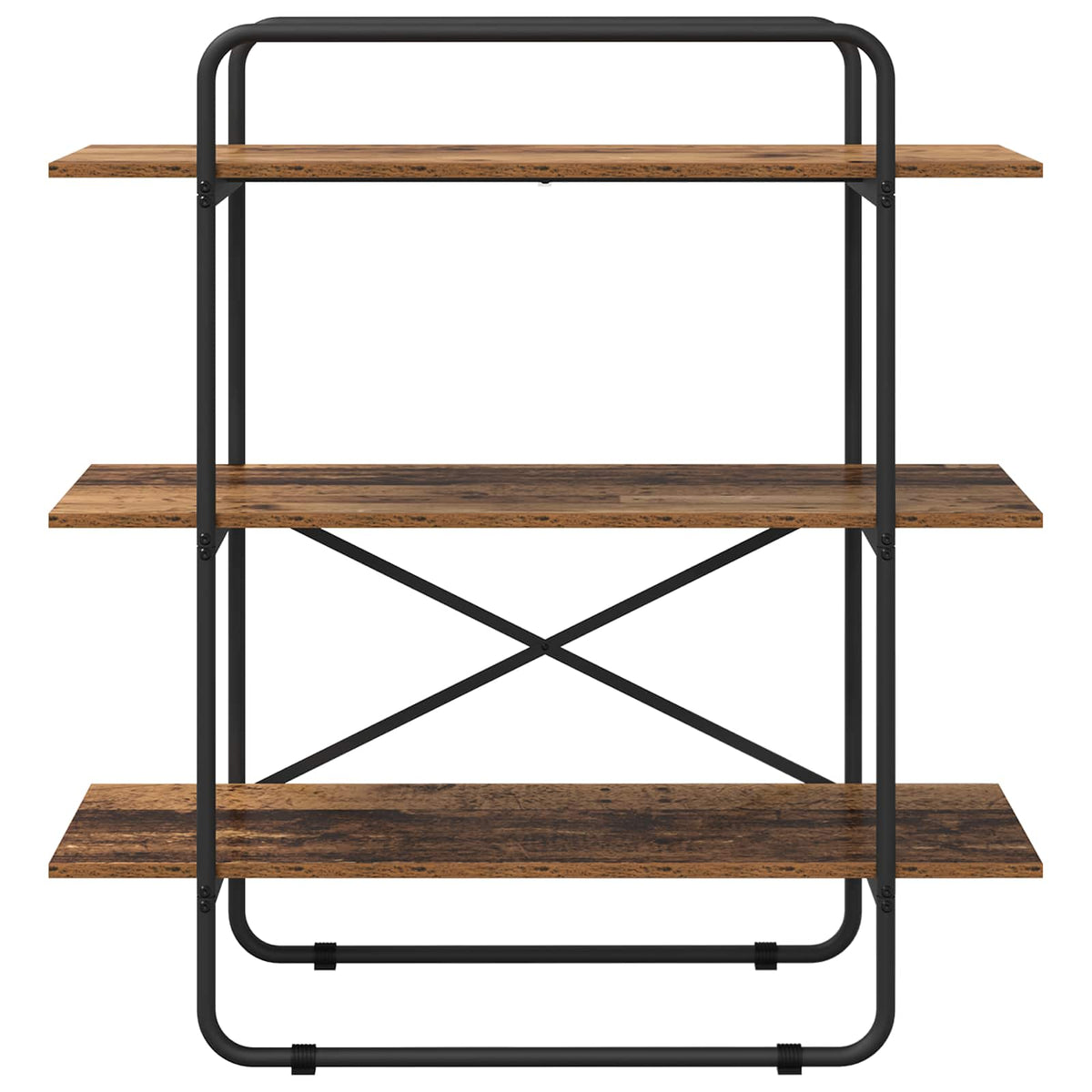 Bookshelf 3-Tier 100 x 35 x 105 cm PB Oak Wood