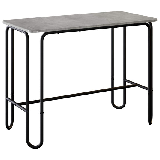 Dining Table 100 x 50 x 75 cm Engineered Wood Concrete Grey