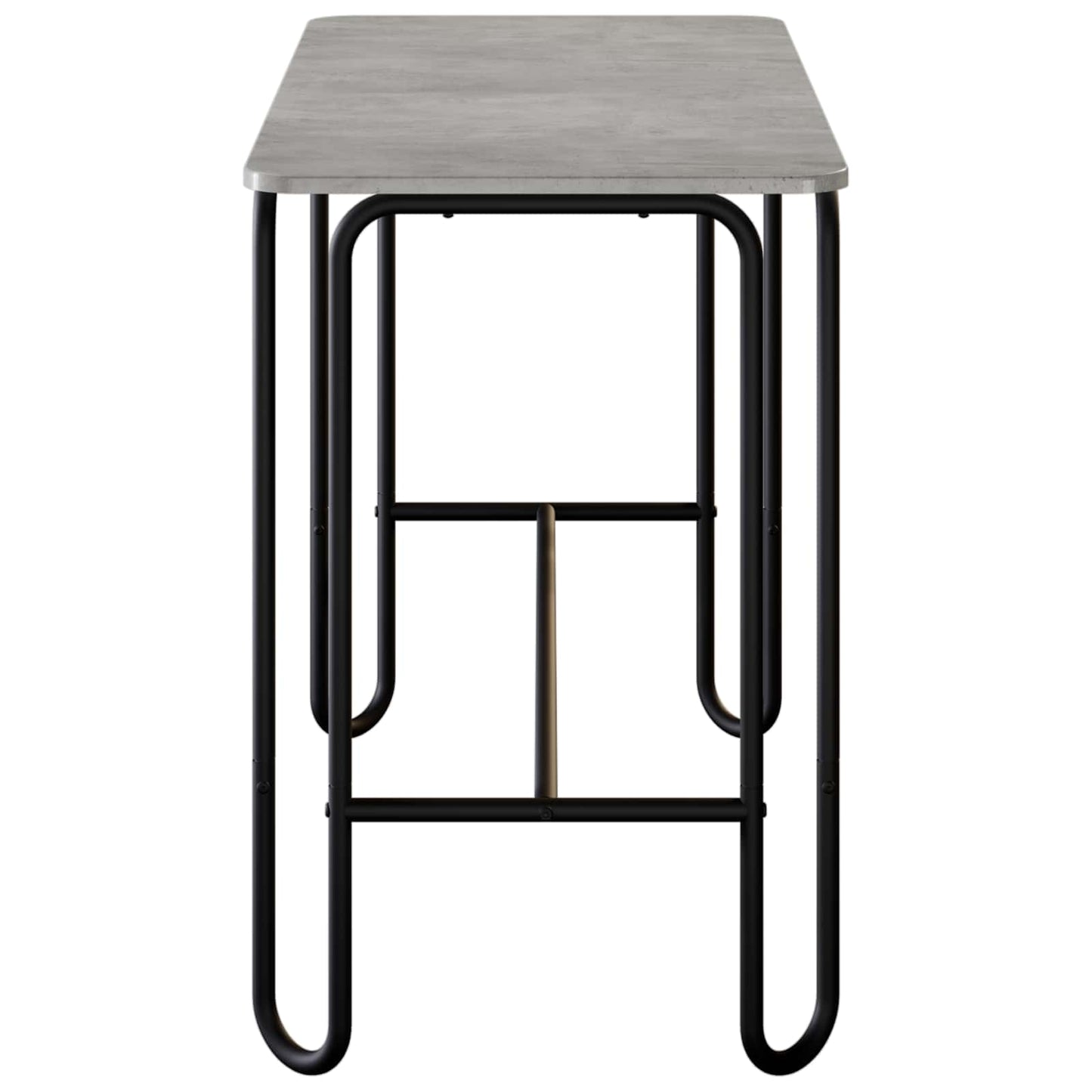 Dining Table 100 x 50 x 75 cm Engineered Wood Concrete Grey