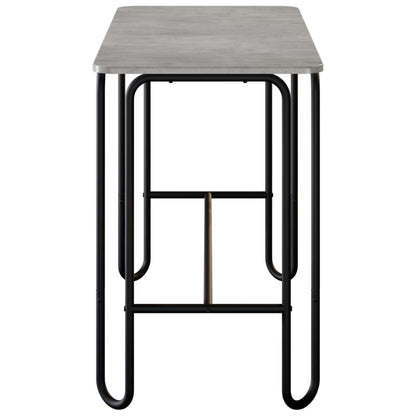 Dining Table 100 x 50 x 75 cm Engineered Wood Concrete Grey