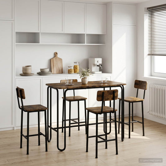 Dining Table 100 x 50 x 75 cm Engineered Wood Smoked Oak