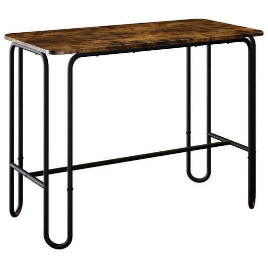 Dining Table 100 x 50 x 75 cm Engineered Wood Smoked Oak