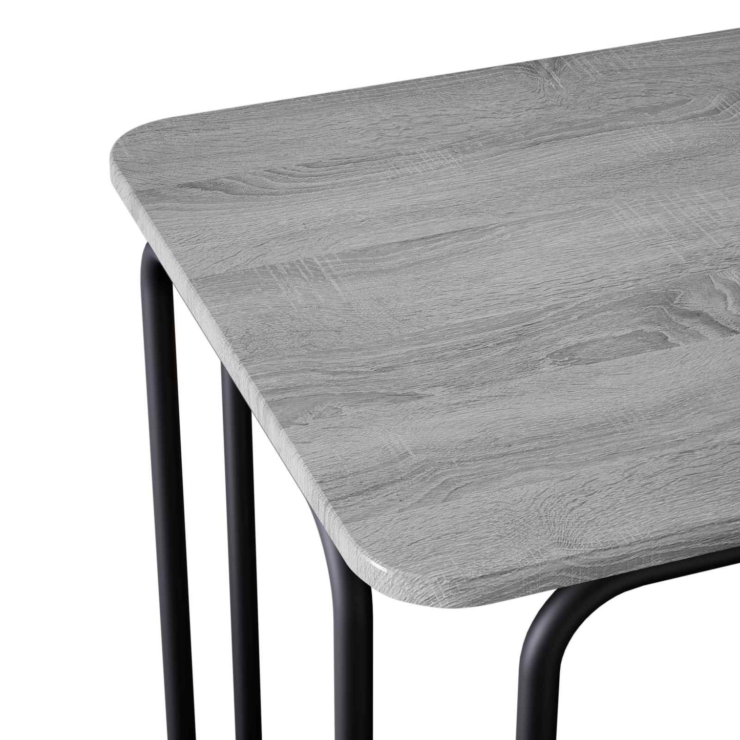 Dining Table 100 x 50 x 75 cm Engineered Wood Grey Sonoma