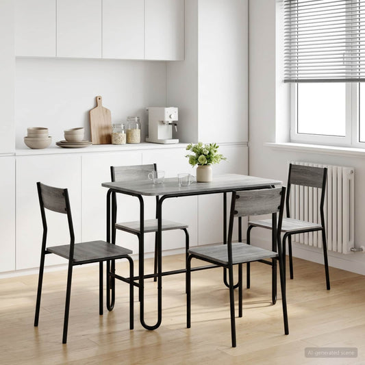 Dining Table 100 x 50 x 75 cm Engineered Wood Grey Sonoma