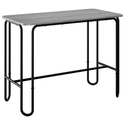 Dining Table 100 x 50 x 75 cm Engineered Wood Grey Sonoma