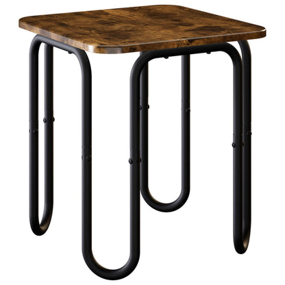 Coffee Table Smoked Oak 40 x 40 x 45 cm Engineered Wood