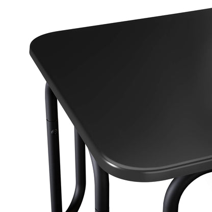 Coffee Table Black 79.5 x 40 x 36 cm Engineered Wood