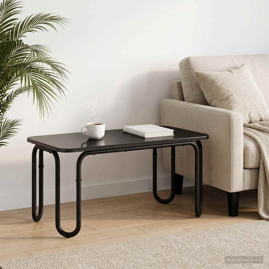 Coffee Table Black 100 x 50 x 45 cm Engineered Wood