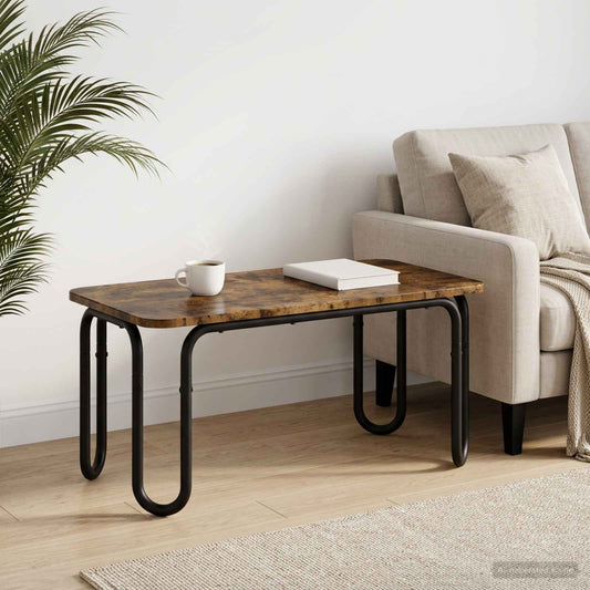 Coffee Table Smoked Oak 100 x 50 x 45 cm Engineered Wood