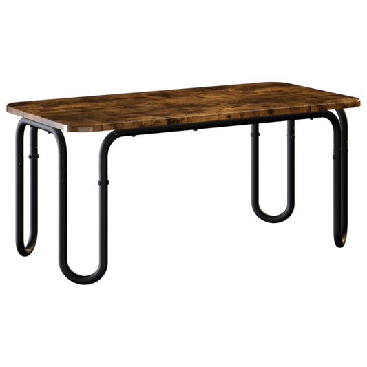 Coffee Table Smoked Oak 100 x 50 x 45 cm Engineered Wood