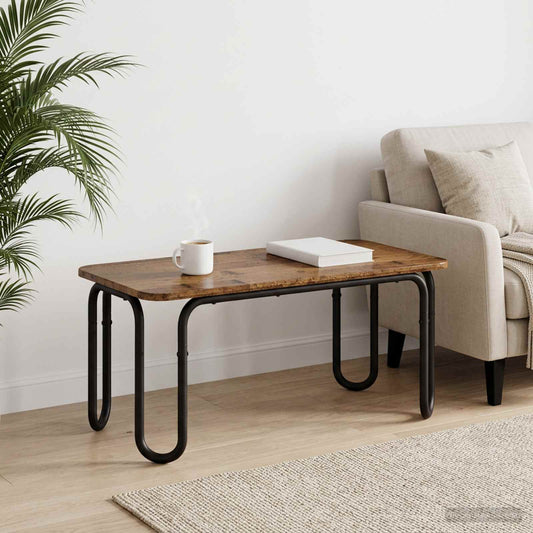 Coffee Table Old Wood 100 x 50 x 45 cm Engineered Wood