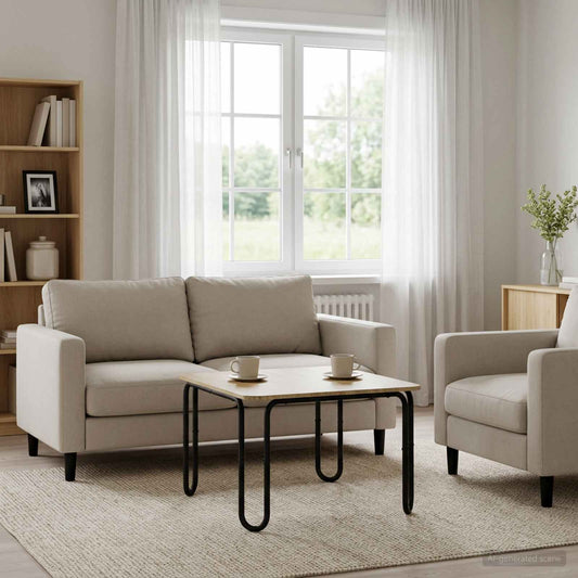 Coffee Table Sonoma Oak 79.5 x 79.5 x 45 cm Engineered Wood