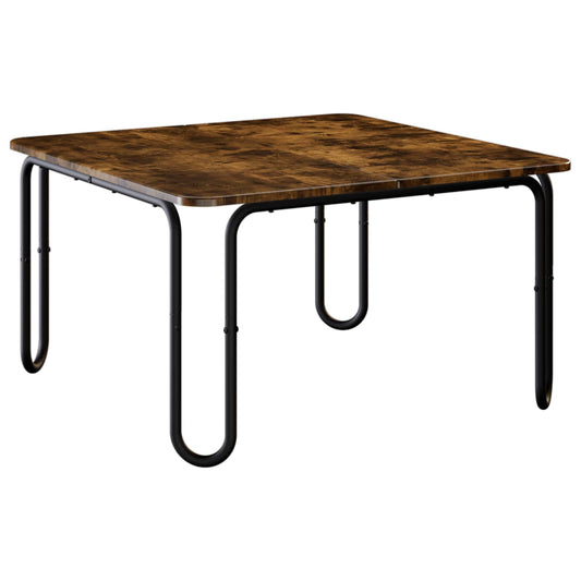 Coffee Table Smoked Oak 79.5 x 79.5 x 45 cm Engineered Wood