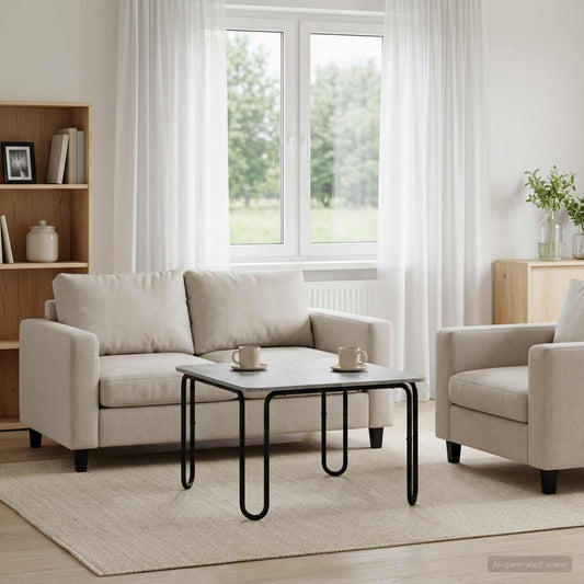 Coffee Table Grey Sonoma 79.5 x 79.5 x 45 cm Engineered Wood