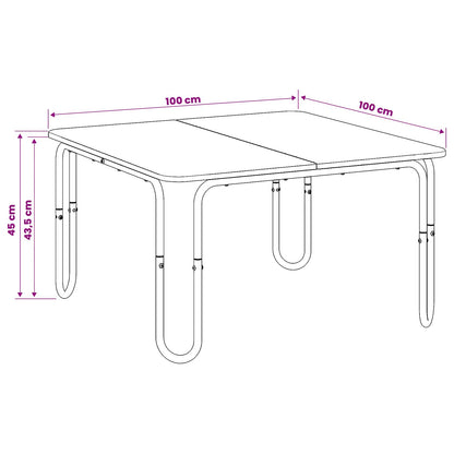 Coffee Table Concrete Grey 100 x 100 x 45 cm Engineered Wood