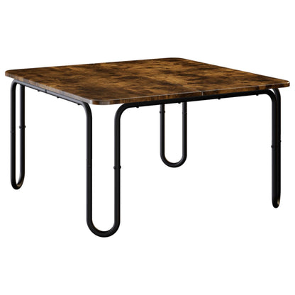 Coffee Table Smoked Oak 100 x 100 x 45 cm Engineered Wood