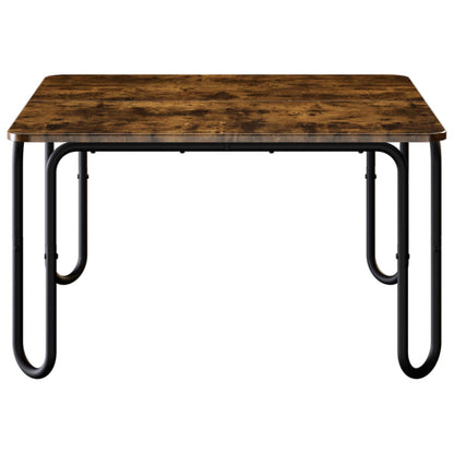 Coffee Table Smoked Oak 100 x 100 x 45 cm Engineered Wood