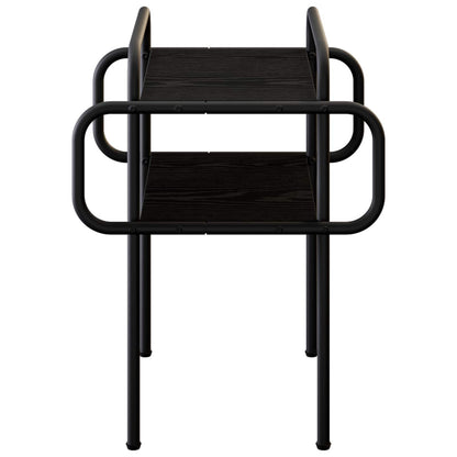 Coffee Table Black Oak 40 x 40 x 51 cm Engineered Wood