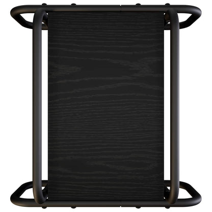 Coffee Table Black Oak 40 x 40 x 51 cm Engineered Wood