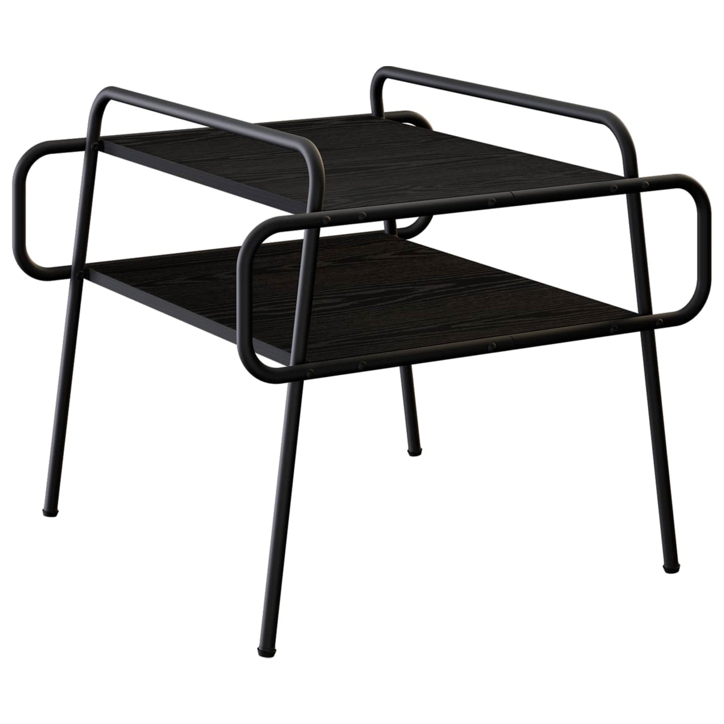Coffee Table Black Oak 50 x 50 x 51 cm Engineered Wood