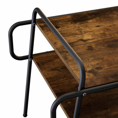 Coffee Table Smoked Oak 50 x 50 x 51 cm Engineered Wood