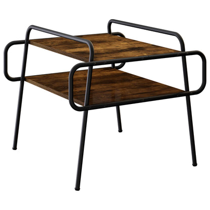 Coffee Table Smoked Oak 50 x 50 x 51 cm Engineered Wood