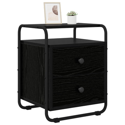 Bedside Cabinet 2 pcs Black Oak 40 x 36.5 x 50 cm