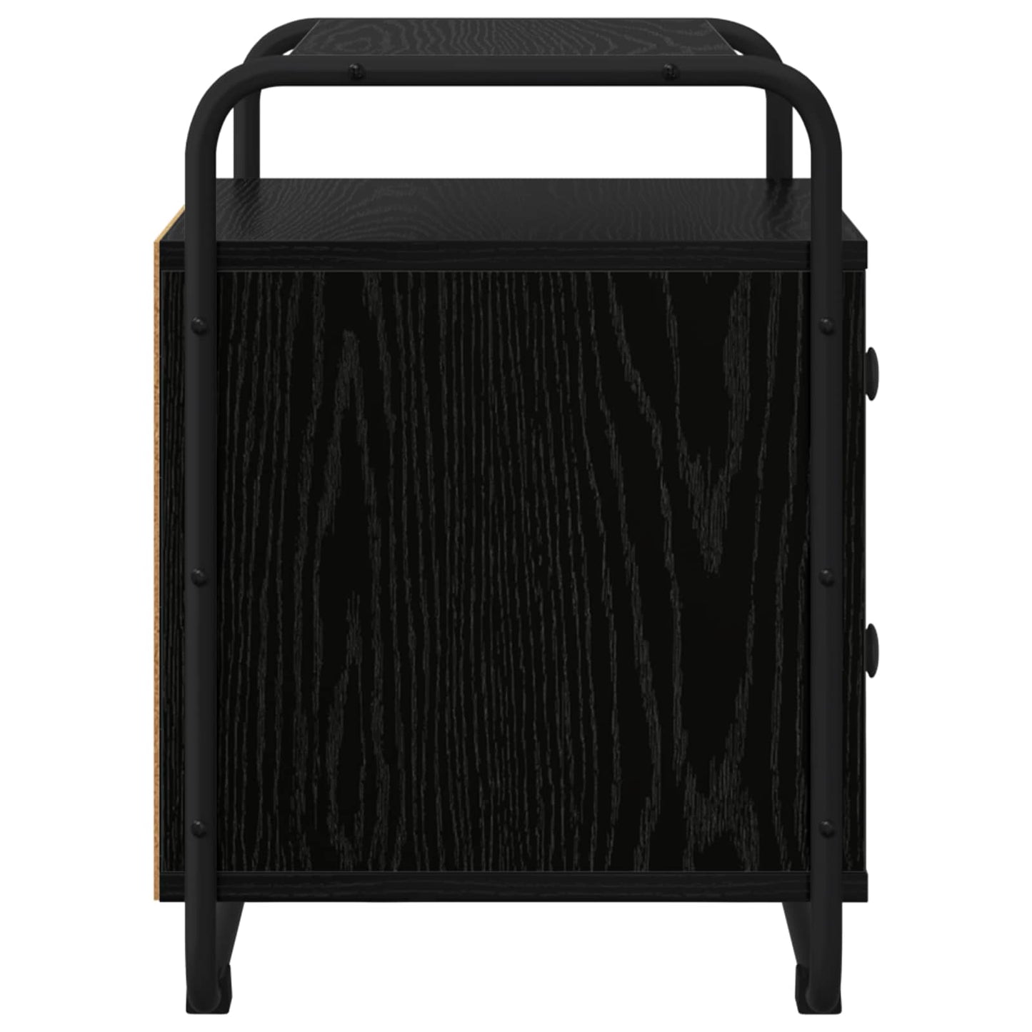 Bedside Cabinet 2 pcs Black Oak 40 x 36.5 x 50 cm
