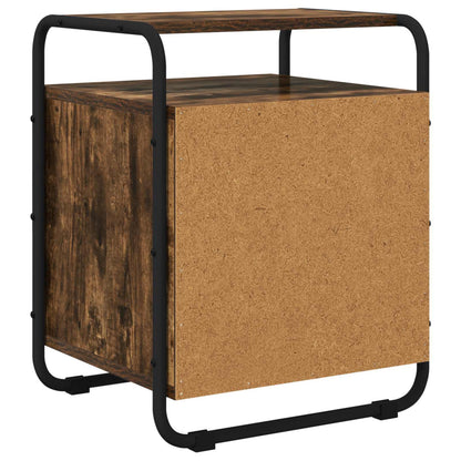 Bedside Cabinet Smoked Oak 40 x 36.5 x 50 cm Engineered Wood