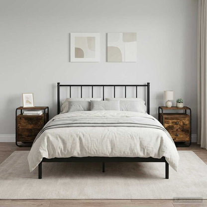 Bedside Cabinet 2 pcs Smoked Oak 40 x 36.5 x 50 cm