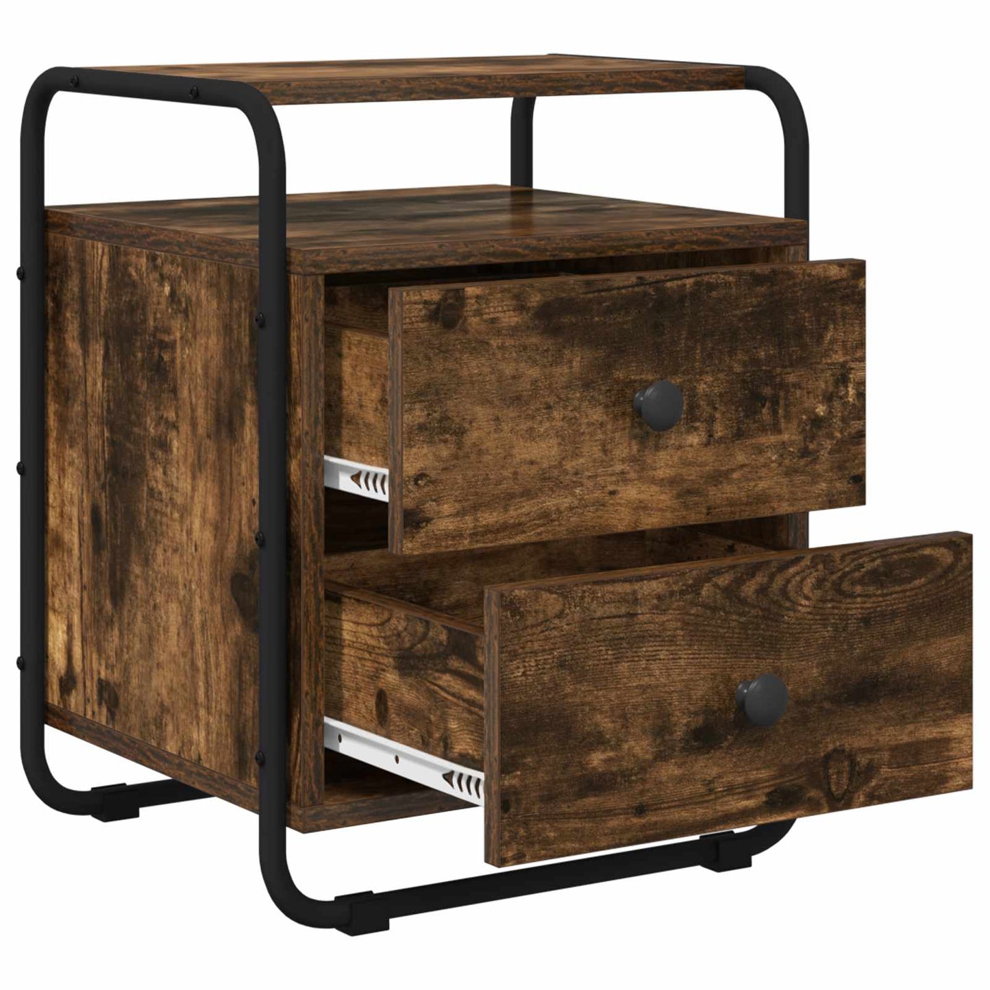 Bedside Cabinet 2 pcs Smoked Oak 40 x 36.5 x 50 cm