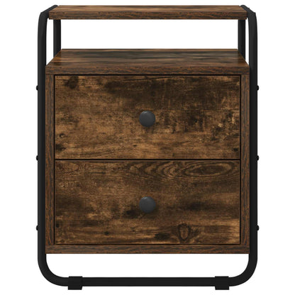 Bedside Cabinet 2 pcs Smoked Oak 40 x 36.5 x 50 cm