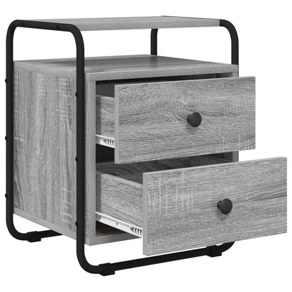 Bedside Cabinet Grey Sonoma 40 x 36.5 x 50 cm Engineered Wood