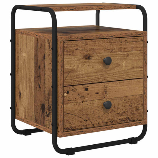 Bedside Cabinet Old Wood 40 x 36.5 x 50 cm Engineered Wood