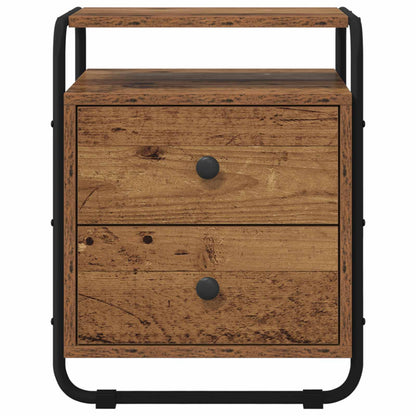 Bedside Cabinet Old Wood 40 x 36.5 x 50 cm Engineered Wood