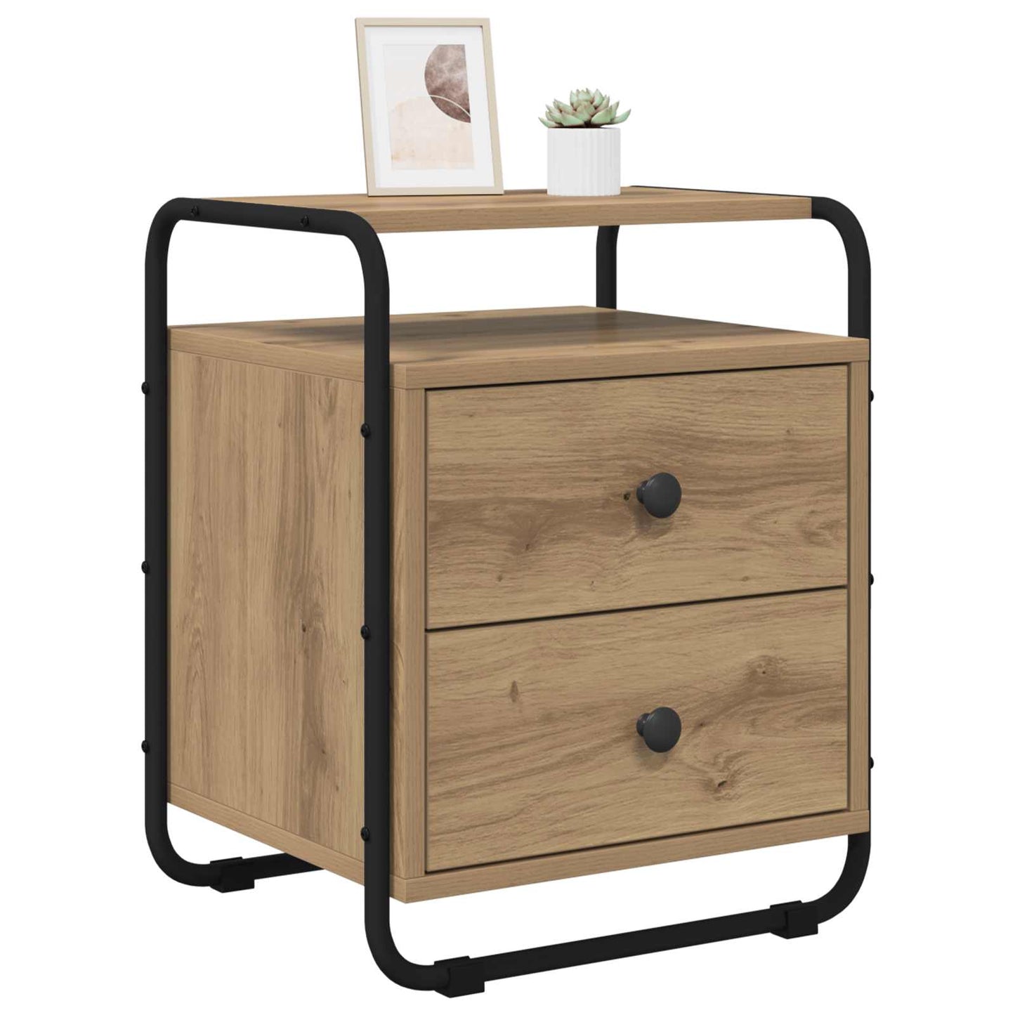 Bedside Cabinet 2 pcs Artisan Oak 40 x 36.5 x 50 cm