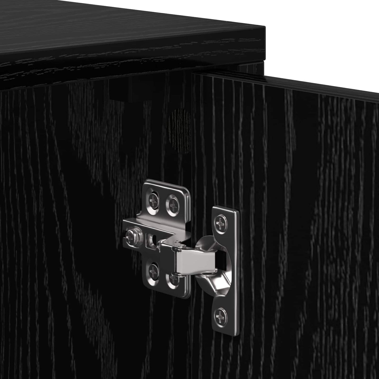 Bedside Cabinet Black Oak 40 x 36.5 x 50 cm Engineered Wood